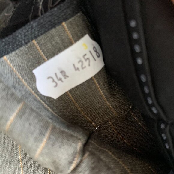 Hugo Boss Men's Brown Striped Virgin Wool Dress Pants 35X31 Scorsese Made in USA - Picture 8 of 9